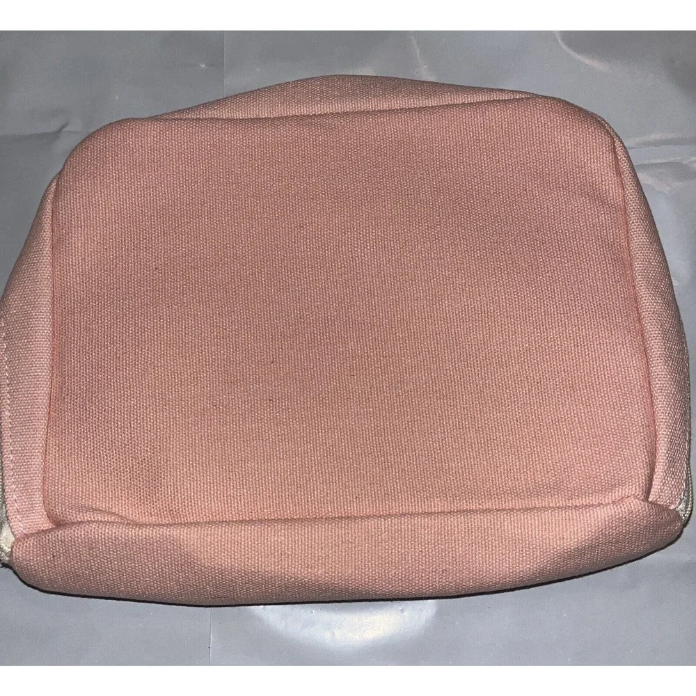 Large Pink Canvas Pencil Case